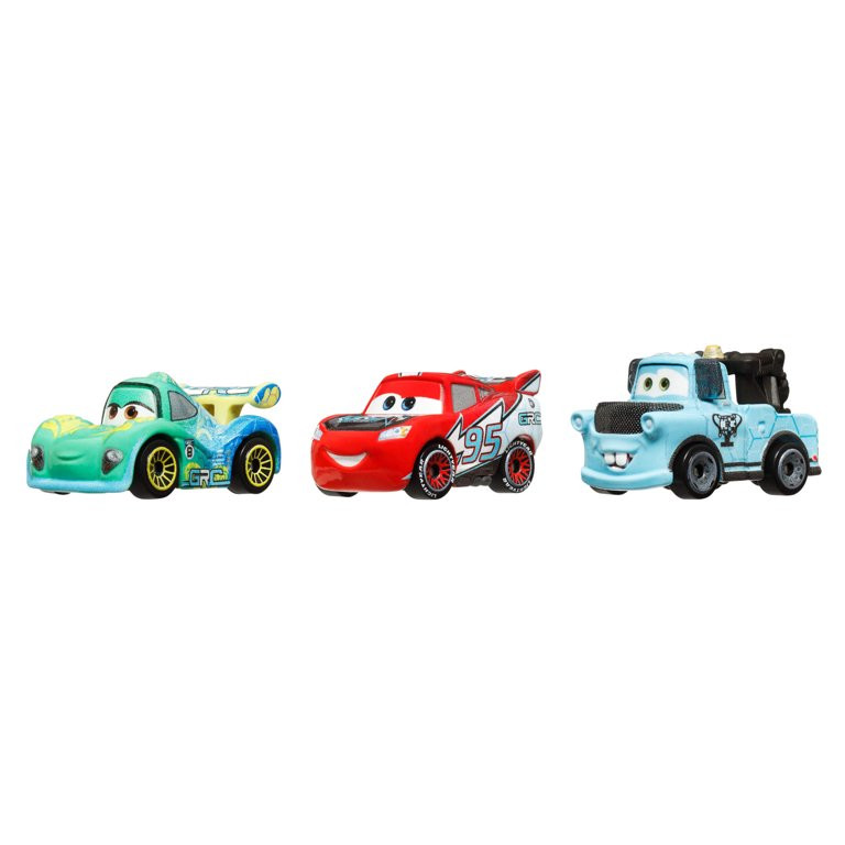 Disney and Pixar Cars Toys, Mini Racers 3-Pack Metal Toy Cars | Walmart (US)