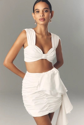 Elliatt Serena Gathered Crop Top | Anthropologie (US)