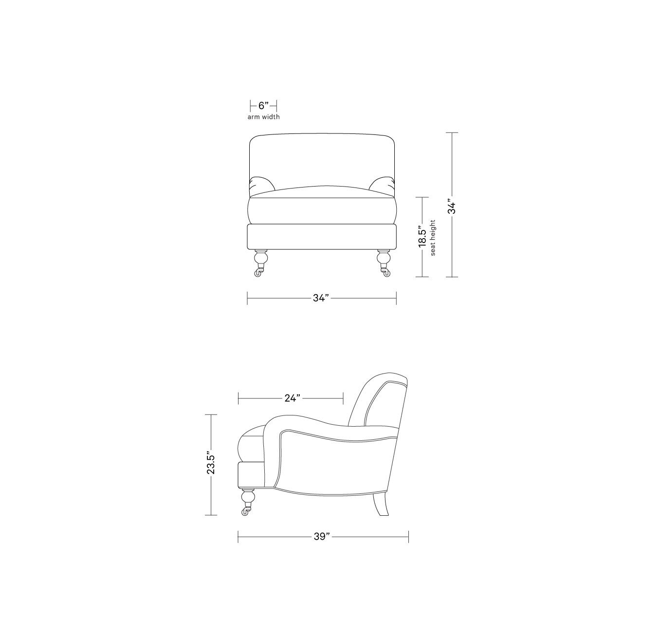 Rose Accent Chair by The Everygirl® | Interior Define