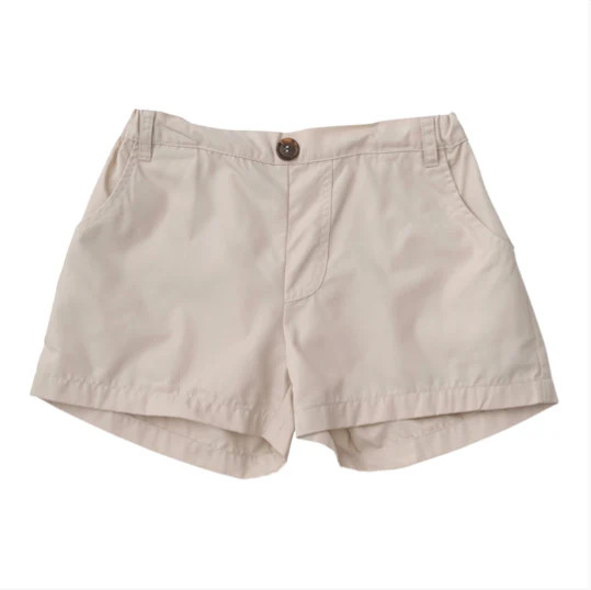 Boy's Original Angler Fishing Short in Classic Ancient Scroll Khaki | PRODOH