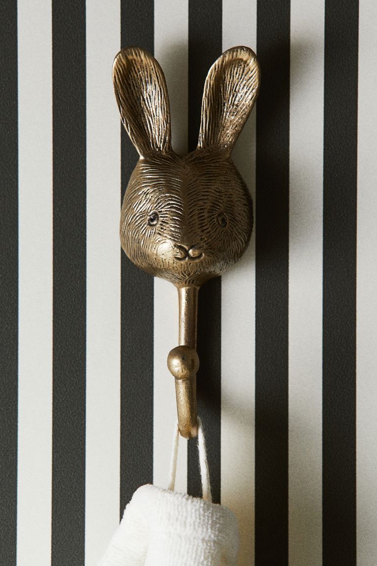 Metal Hook - Gold-colored/rabbit - Home All | H&M US | H&M (US + CA)