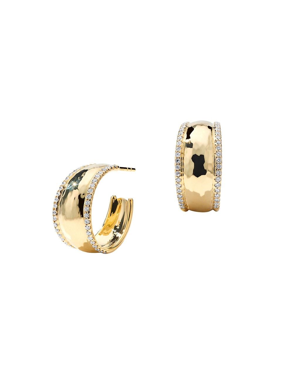 Stardust Goddess 18K Yellow Gold & 0.63 TCW Diamond Hoop Earrings | Saks Fifth Avenue