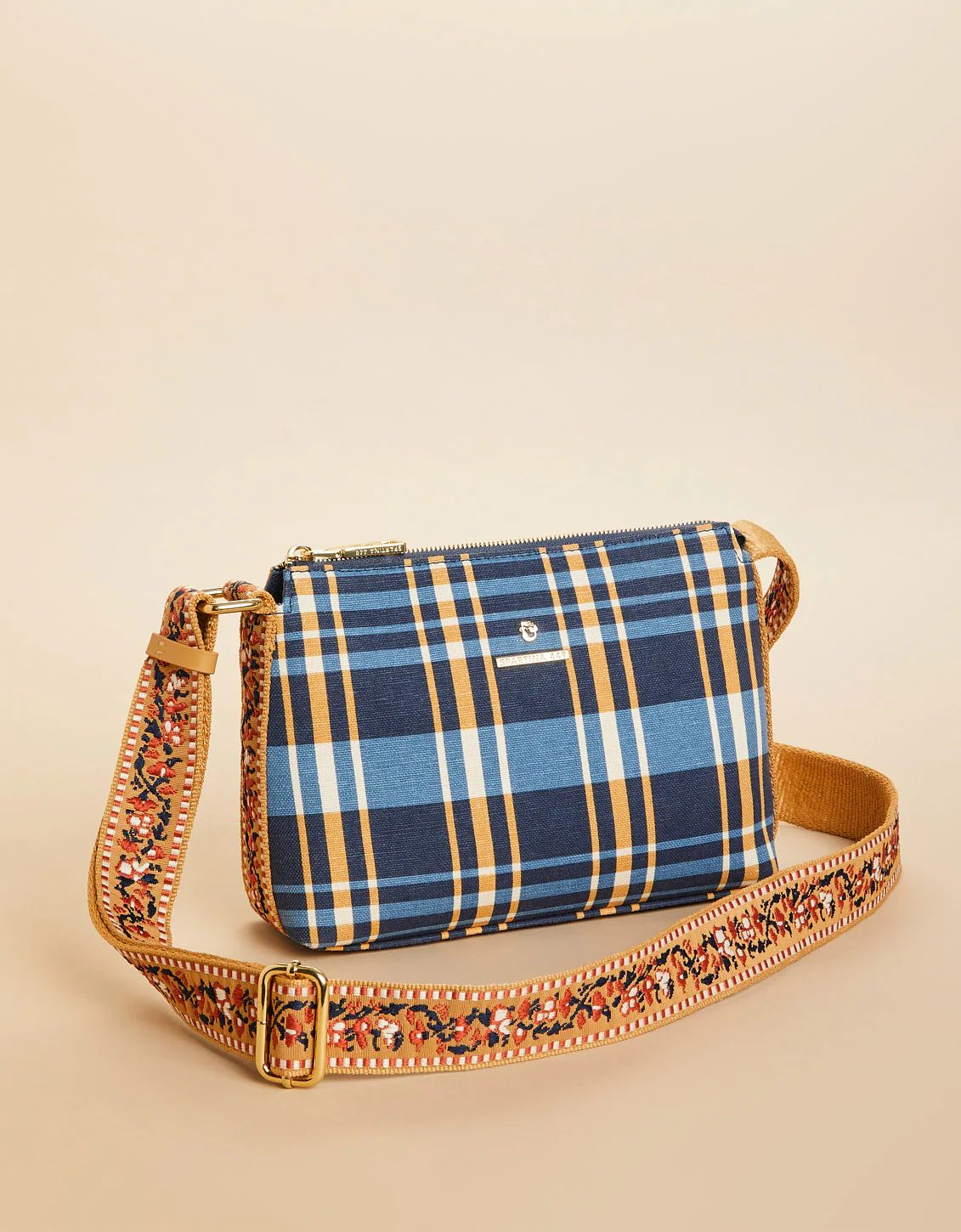 Rosie Crossbody Kalalanta Plaid Navy | Spartina 449