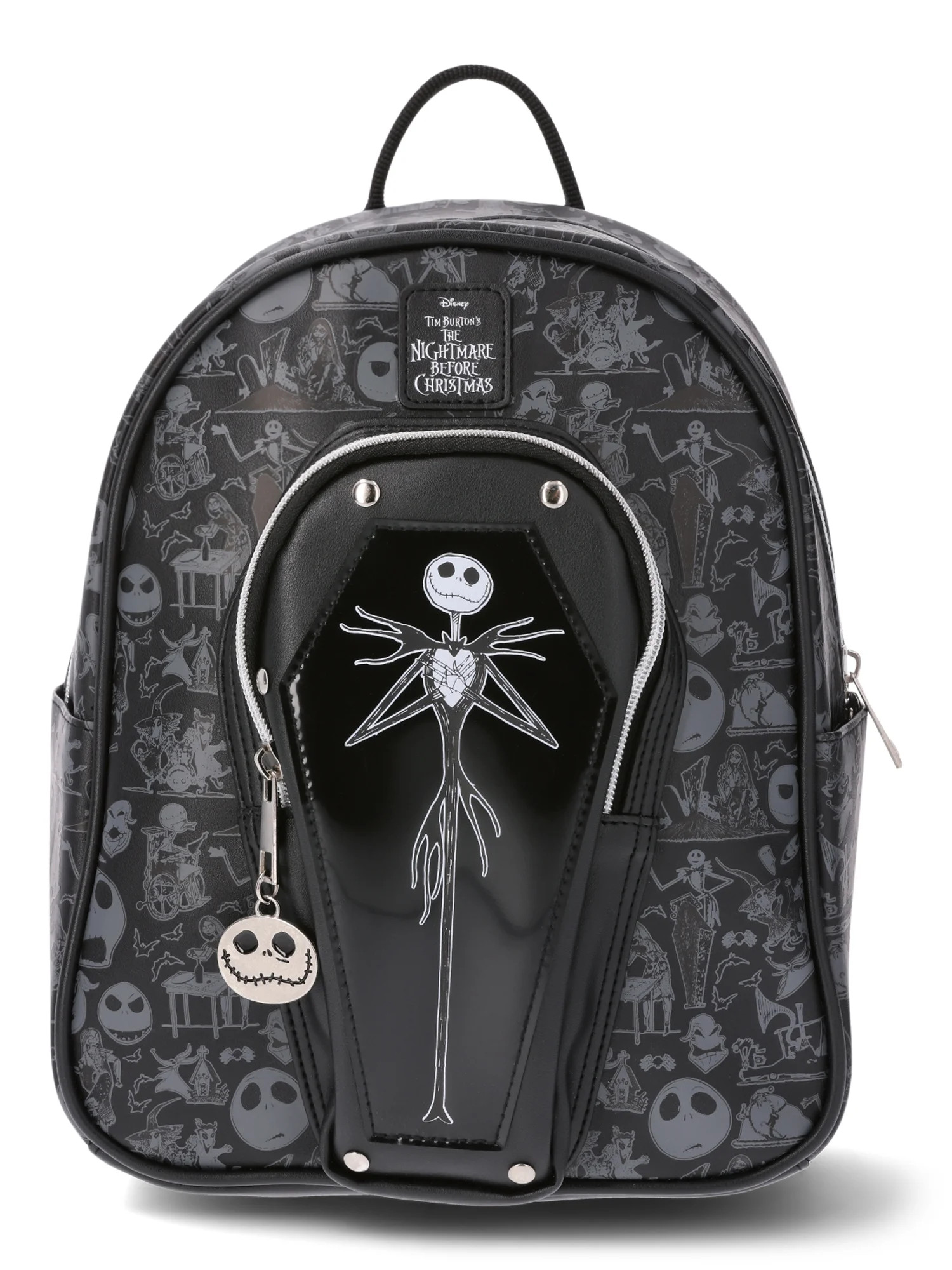 Disney Nightmare Before Christmas Coffin Women's 10.5" Jack Skellington Mini Backpack, Black | Walmart (US)