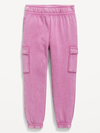 Fleece Cargo Jogger Sweatpants for Toddler Girls | Old Navy (US)