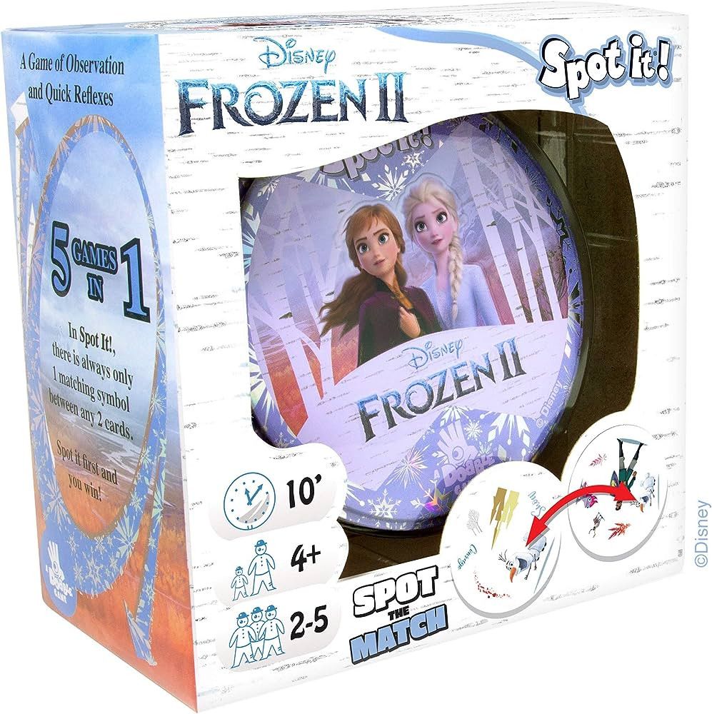 Spot It! Frozen II Card Game | Matching Game | Fun Kids Game for Family Game Night | Travel Game ... | Amazon (US)