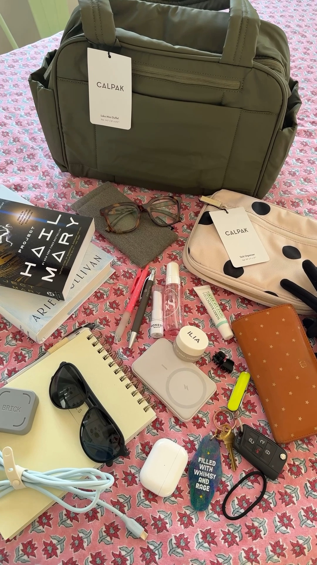 My friends at @calpak recently shared some of their travel favorites with me, and I took them for a test spin  on my birthday trip to New York this weekend. I used their tech organizer to corral all of the junk that ends up at the bottom of my purse, and it was a game changer for easily being able to find my headphones and other little items.  The Luka Duffel was also the perfect size for carry-on items, and I *love* the suitcase sleeve on the back - I can't wait to bring this on our next trip! #Ad #domestikatetravels #calpak 

#LTKTravel