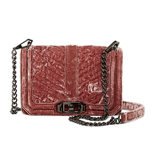 Rebecca Minkoff Soft Pink Velvet Small Love Crossbody Bag | Amazon (US)