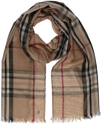 FRAAS Women's Plaid Metallic Lightweight Evening Wrap & Reviews - Cold Weather Accessories - Hand... | Macys (US)
