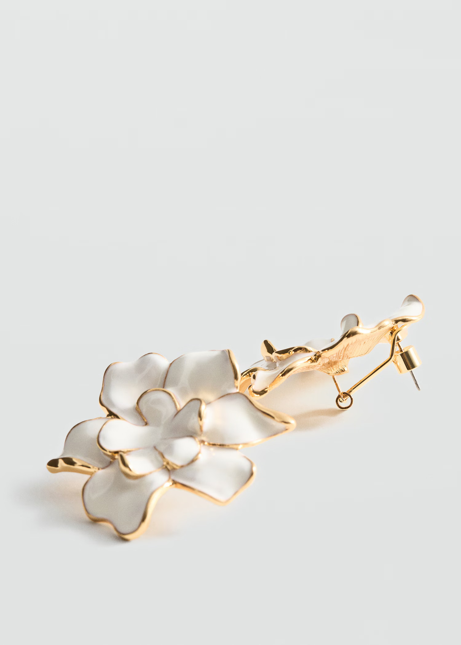 Double-flower earrings - Women | MANGO USA | Mango (US/MX/AU)