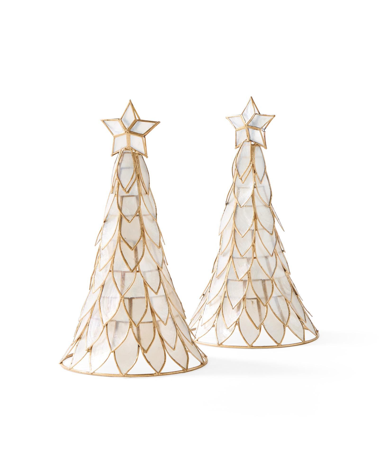 Capiz Table Top Trees (Set of 2) | Serena and Lily
