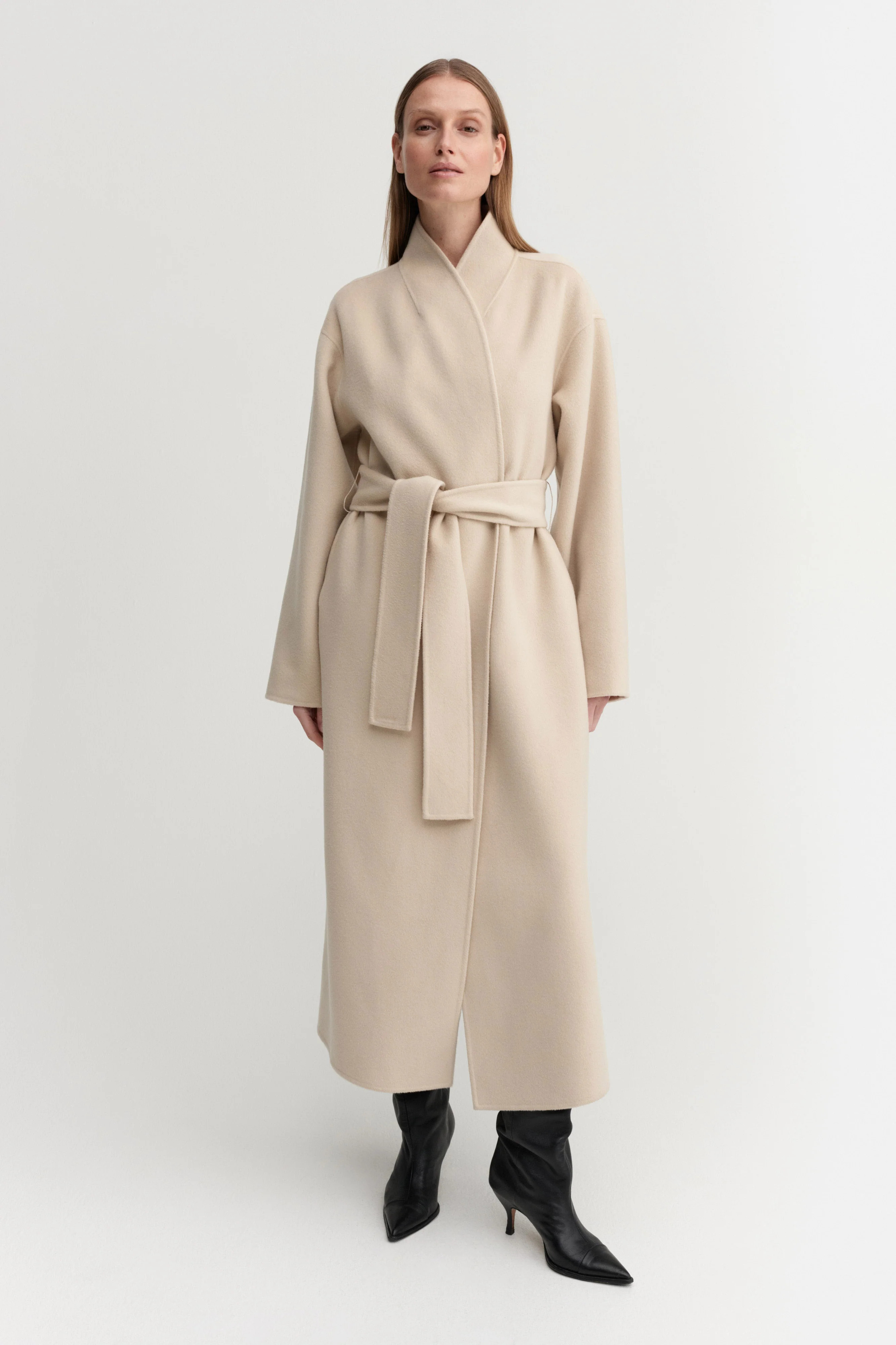 Mara Doublé Coat, sand | Almada Label