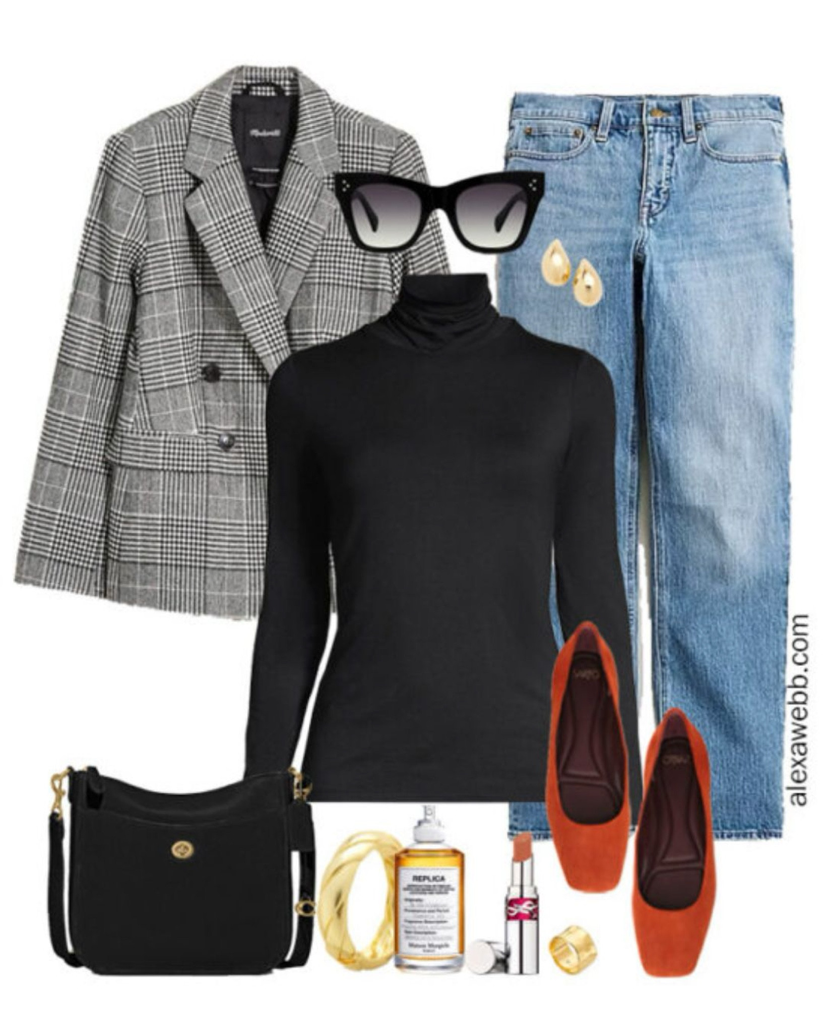 Plus Size Glen Plaid Blazer Outfits - Casual Look 1 - A casual outfit idea with jeans and flats for fall and winter by Alexa Webb.



#LTKSeasonal #LTKPlusSize #LTKStyleTip