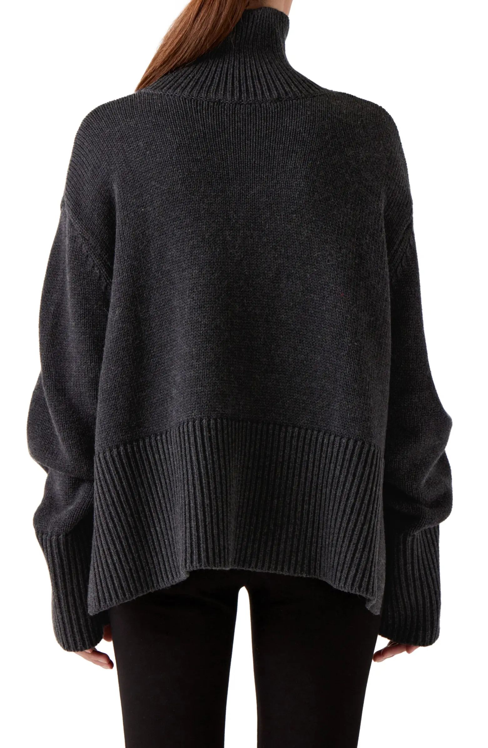 Della Wool & Cotton Turtleneck Sweater | Nordstrom
