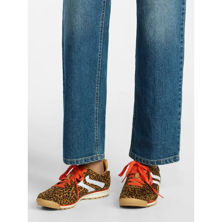 No Boundaries Retro Lace-Up Sneakers, Women's | Walmart (US)