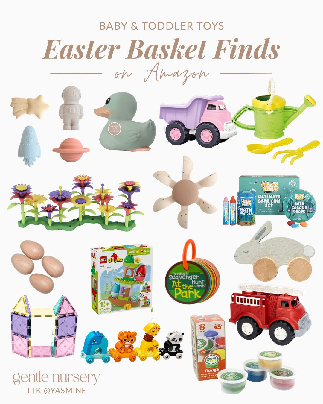 Baby and toddler toy finds for Easter! Pick a few and add these to your Easter basket! 

#LTKKids #LTKBaby #LTKSeasonal