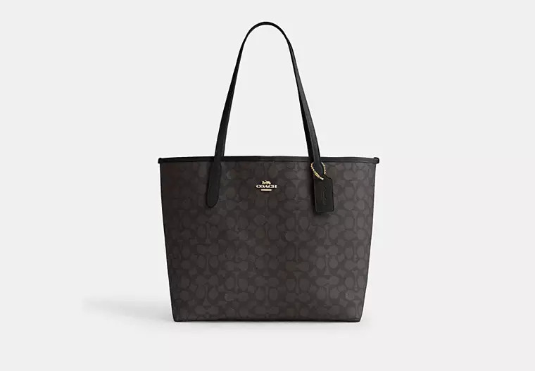 City Tote Bag In Signature Canvas | Coach Outlet US