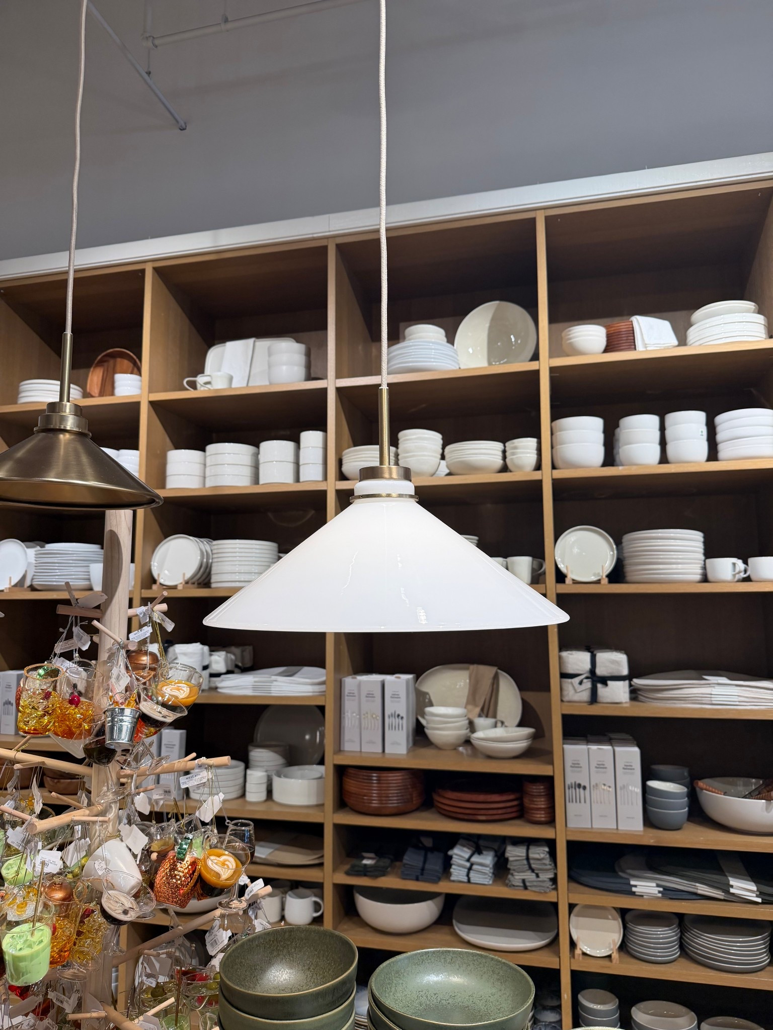 Loved these pendants - available in a few different materials and colors!