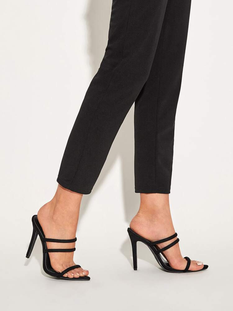Open Toe Strappy Stiletto Heeled Mules | SHEIN