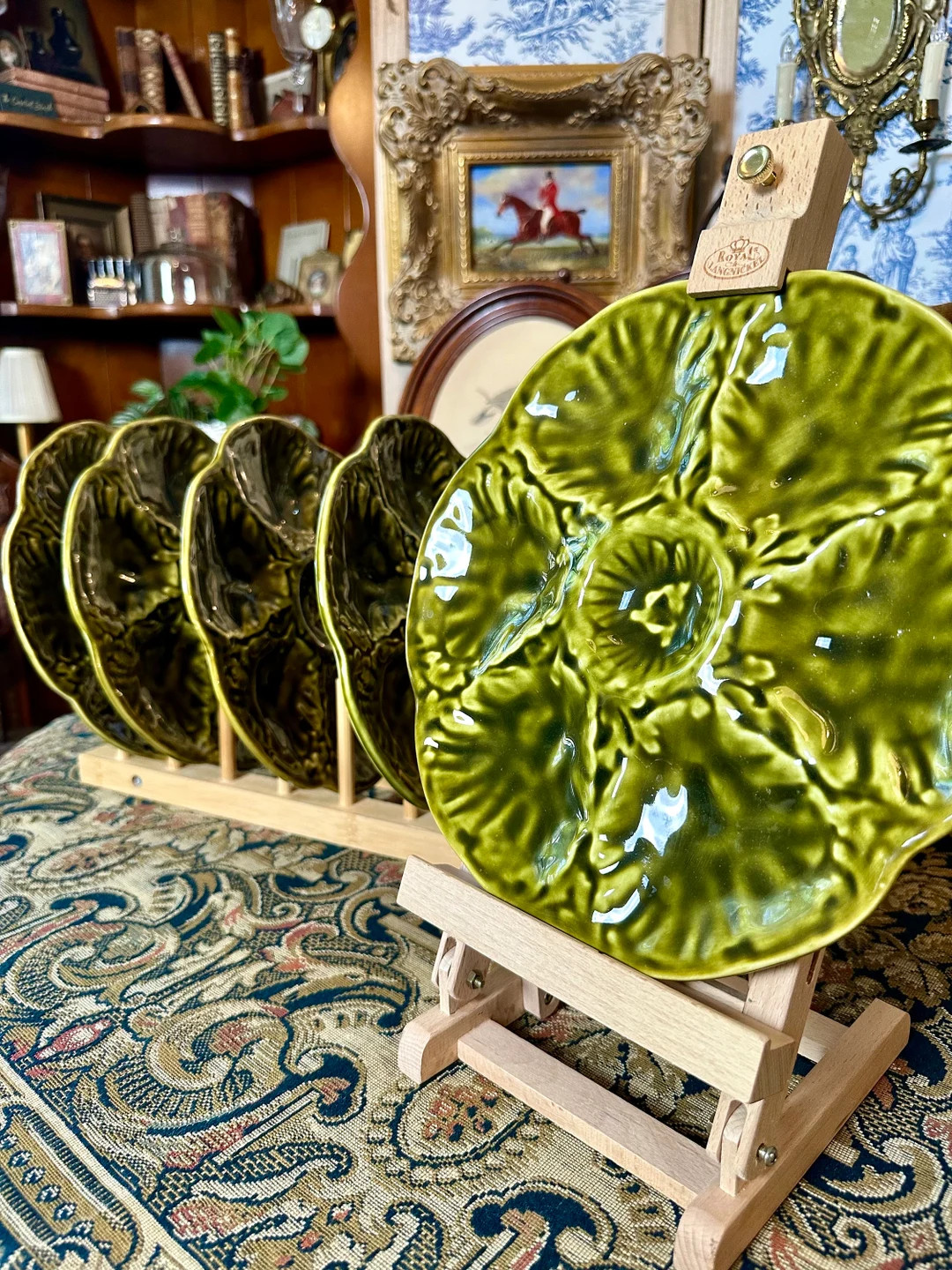 Gien France Majolica Oyster Plate - Etsy | Etsy (US)