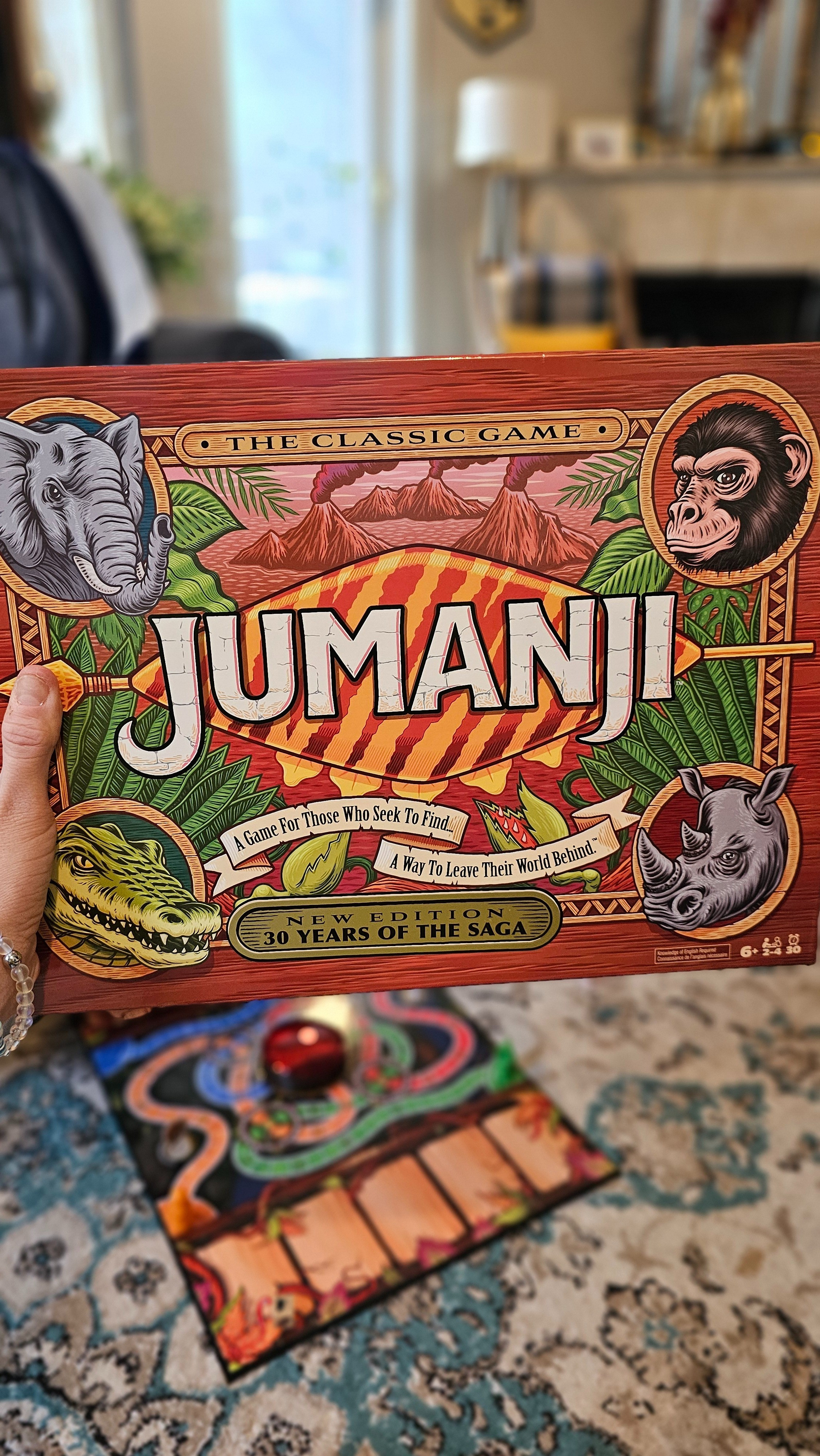 Jameson is obsessed with the Jumanji movie from the 90s and insisted on spending his Valentine's Day money on this game. It's cute and no one gets sucked into the jungle in this version. 

#LTKKids