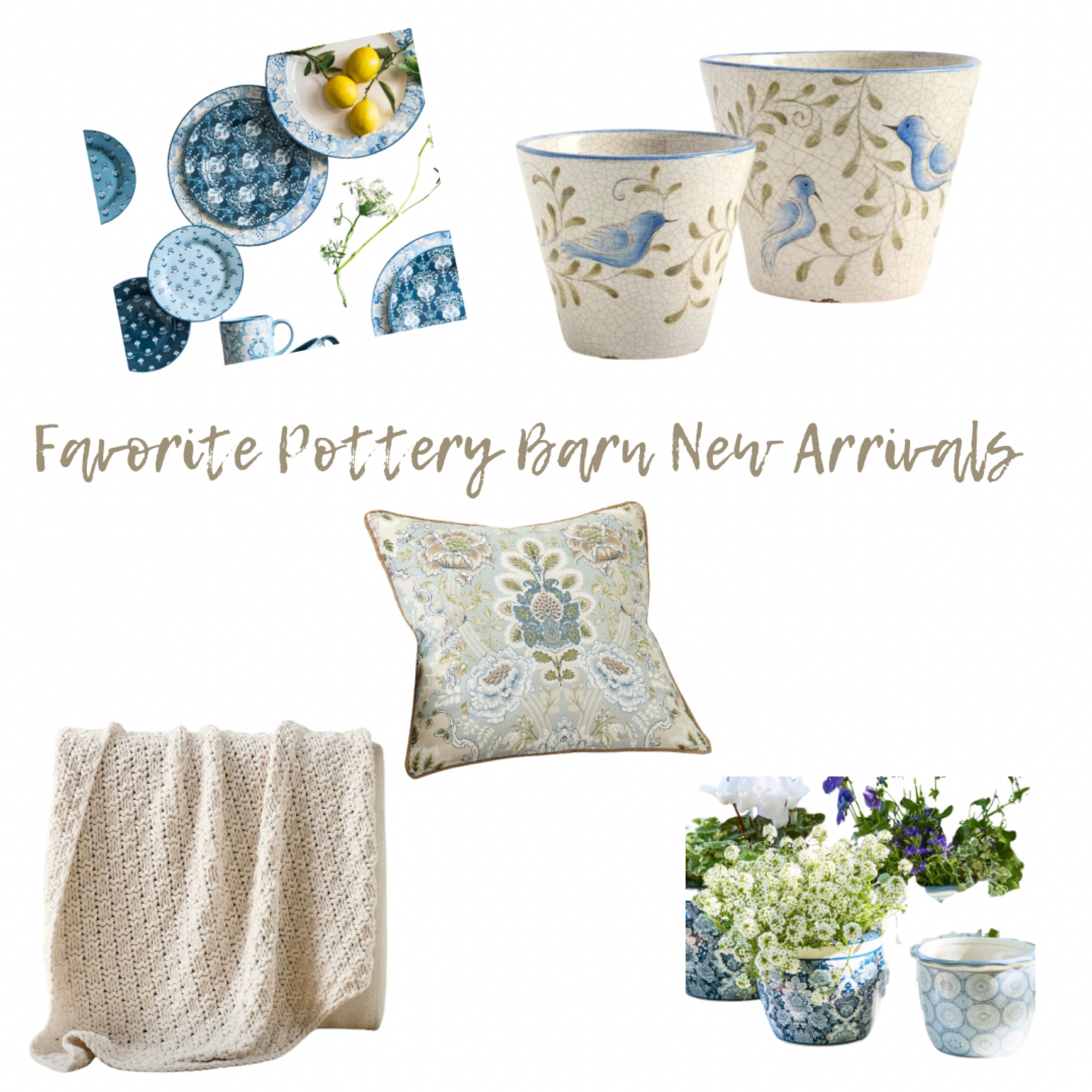 Pottery Barn new spring arrivals are so pretty!  

#LTKHome #LTKSaleAlert #LTKStyleTip