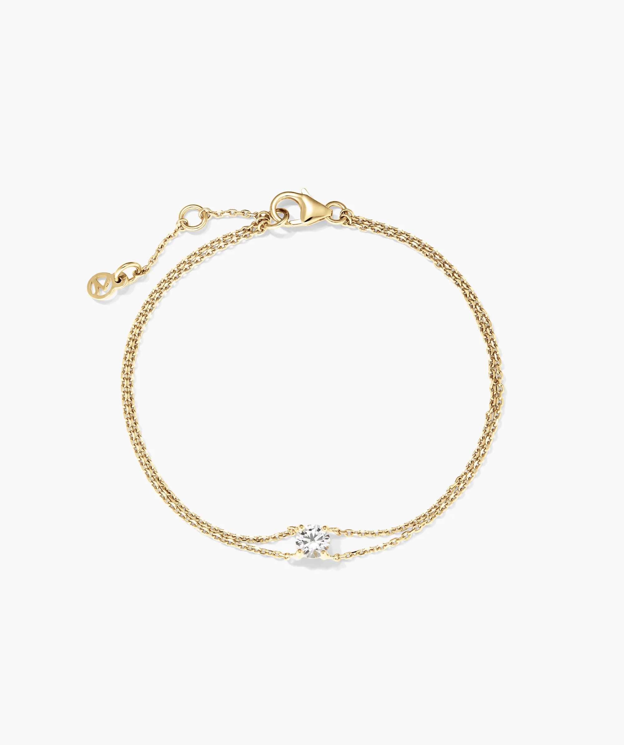 Round Lab Grown Sapphire Bracelet | Mejuri | Mejuri Fine Crew