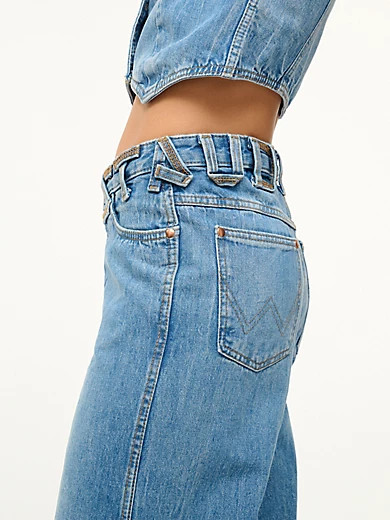 STAUD The Loose Jean:Mid Blue:28:34 | Wrangler