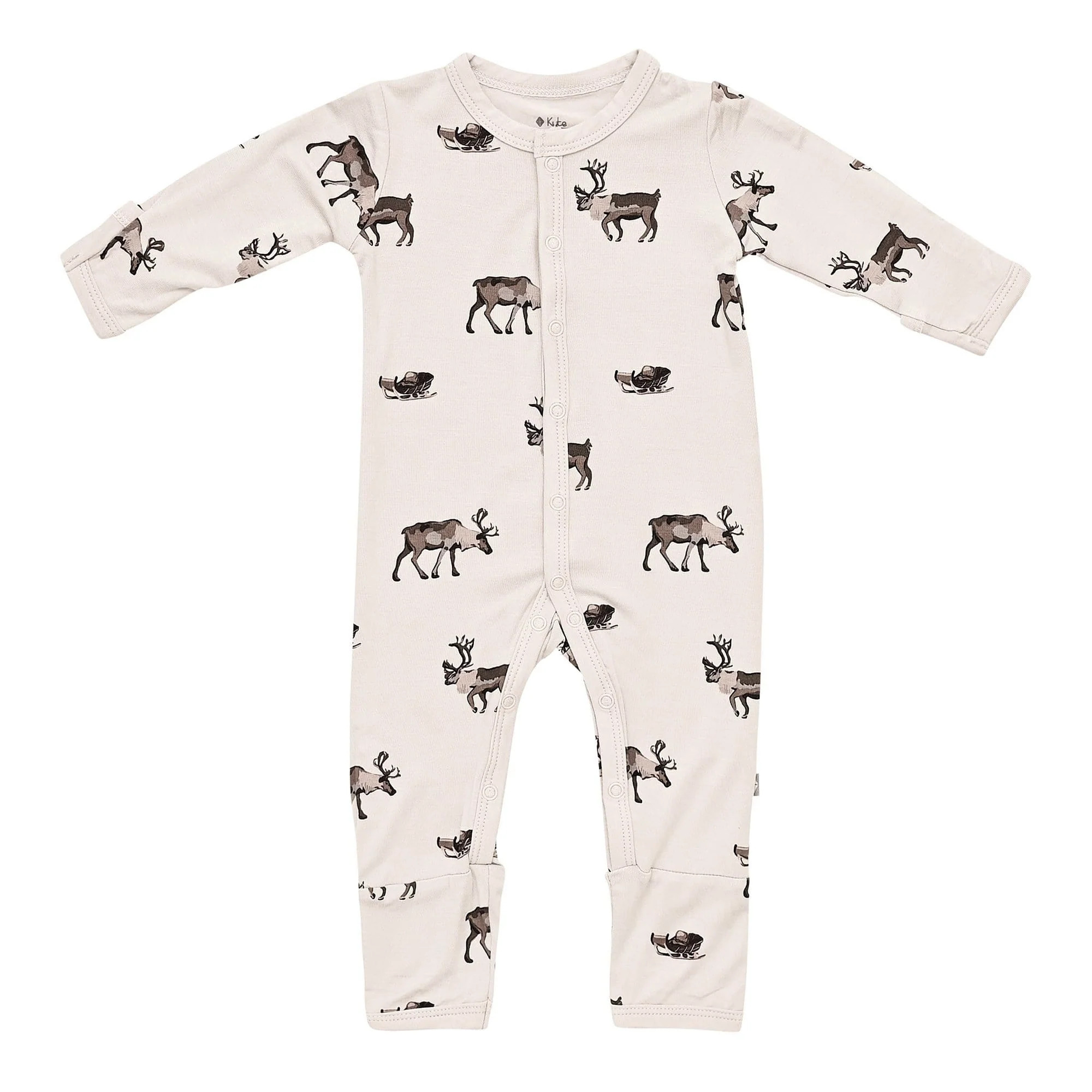 Printed Romper in Reindeer | Kyte BABY