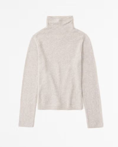 Women's Merino Wool-Blend Turtleneck Sweater | Women's Tops | Abercrombie.com | Abercrombie & Fitch (US)