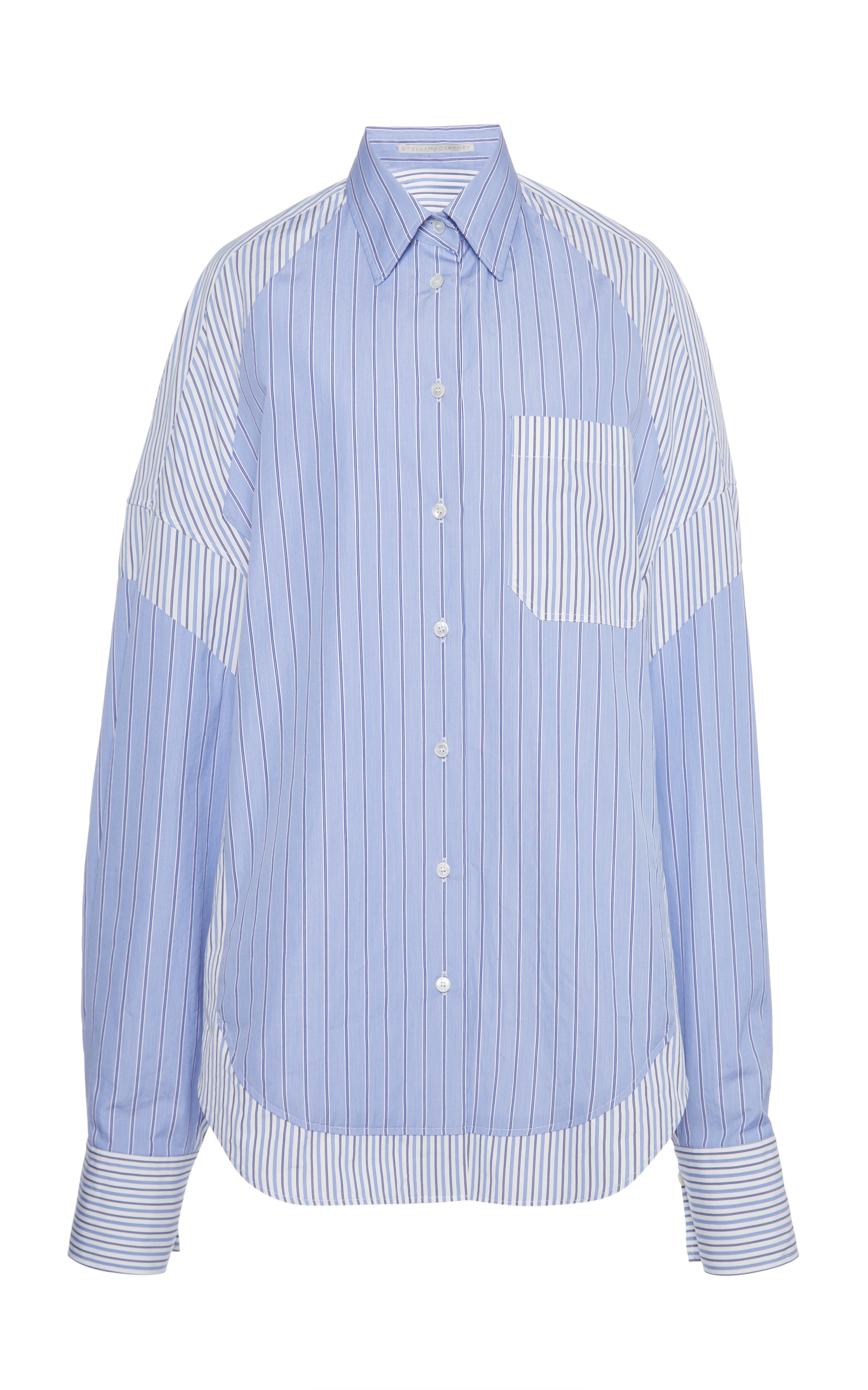 Mixed-Stripe Cotton Button-Down Shirt | Moda Operandi (Global)