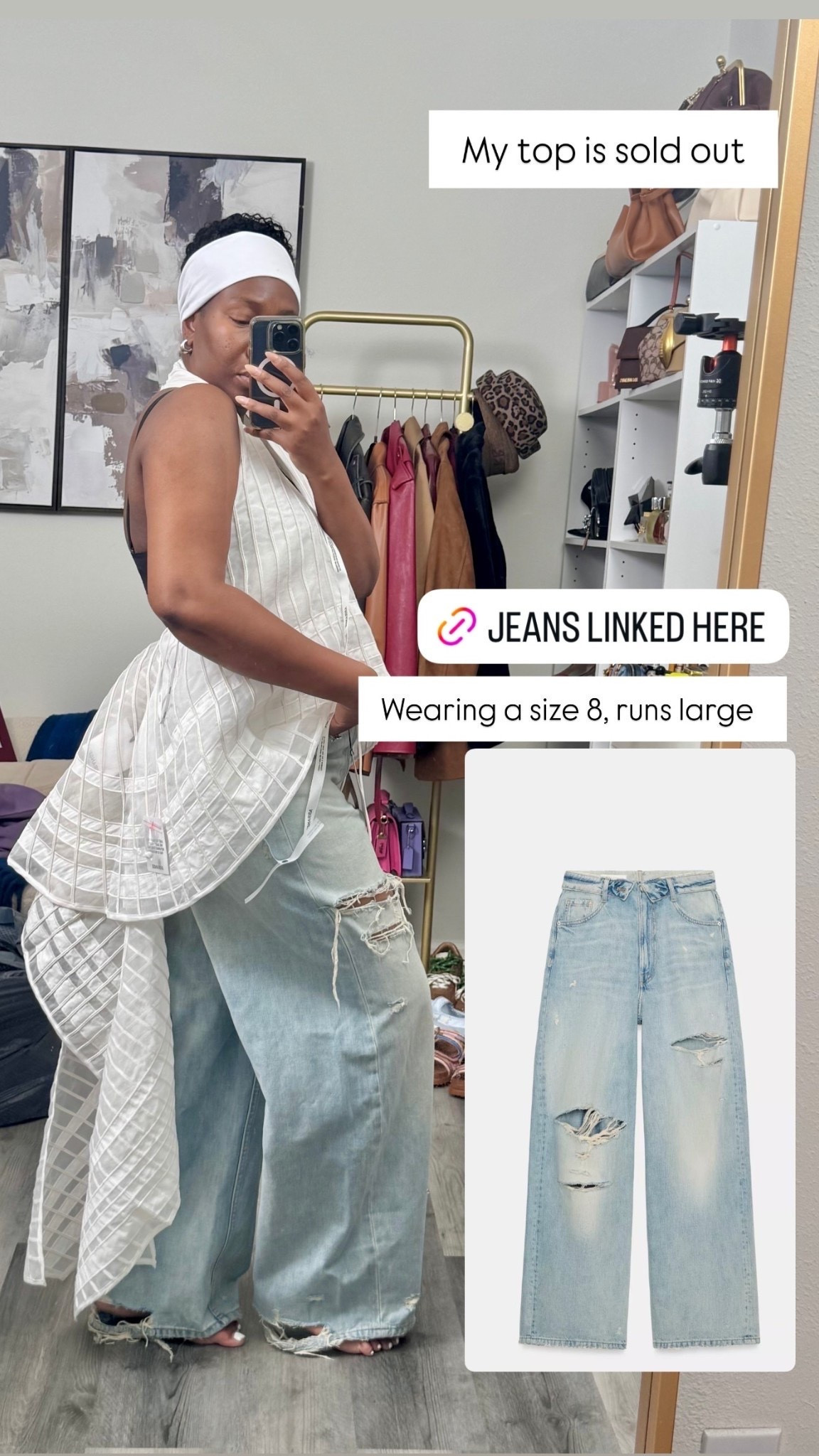 Love me a good jeans and this one is perfection. Wearing a size 8, runs large

#LTKOver40 #LTKootd