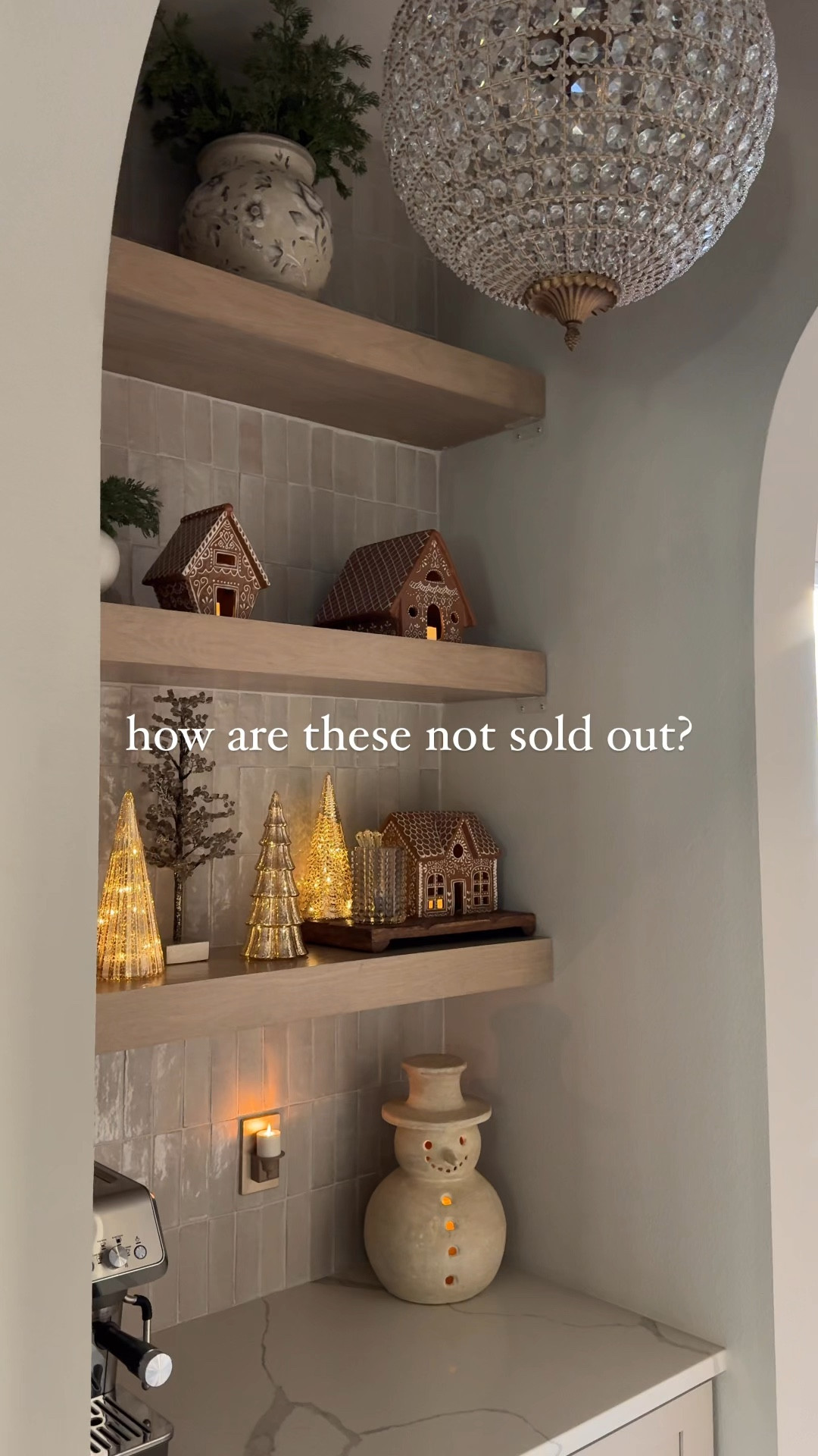 I am obsessed with decorating with little holiday houses for Christmas and these ceramic gingerbread houses are perfect for my coffee bar area. I added a tea light for extra magical touch.

#LTKHoliday #LTKWatchNow #LTKHome