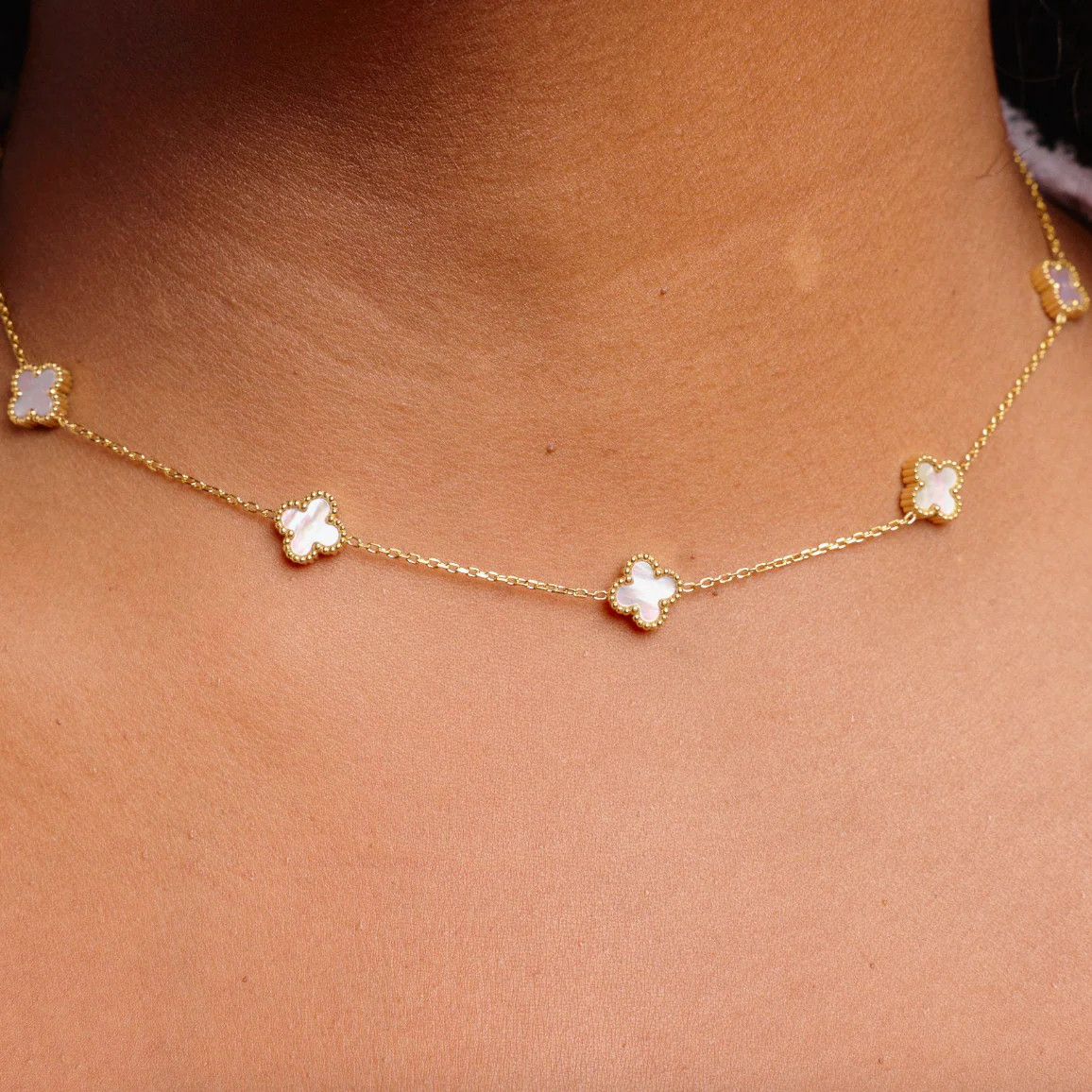 Mini White Flora Necklace | Nikki Smith Designs