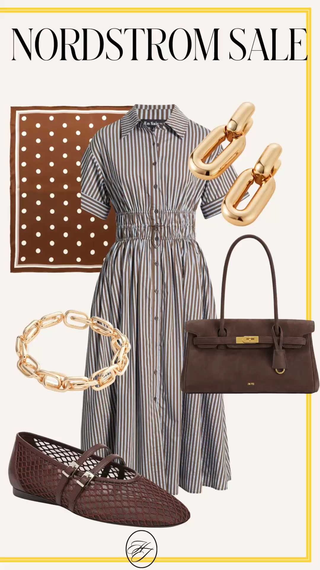 This is the kind of dress you’ll wear on repeat all season. 🤎 The cinched waist creates such a flattering silhouette, while the chocolate stripe makes it feel timeless and elevated. Style it with rich brown accessories now, then layer it with a blazer and boots when temperatures cool down. And yes—it’s under $100 during the Nordstrom Anniversary Sale.

SEO: Nordstrom Anniversary Sale, striped shirt dress, fall dress outfit, workwear dress, business casual dress, chocolate brown outfit, office style, transitional fall fashion