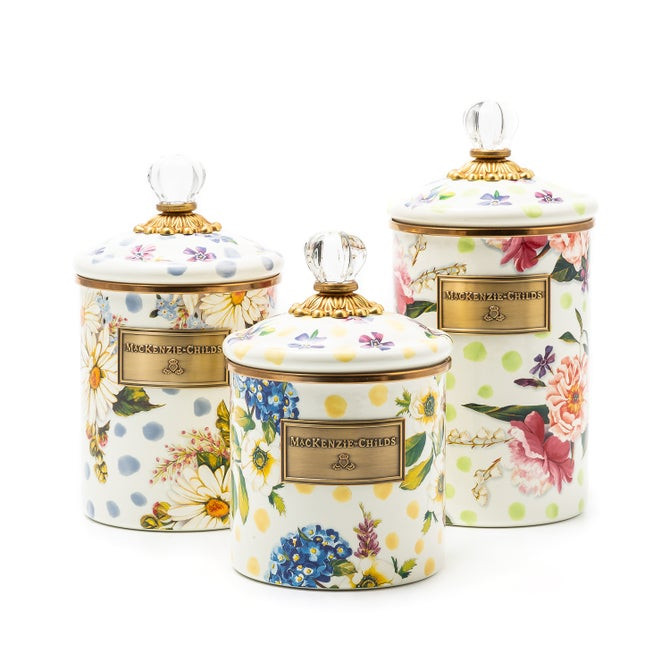 Wildflowers Canisters Set of 3 | MacKenzie-Childs