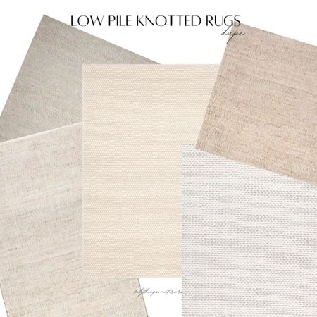 Low Pike Knotted Rugs

#LTKhome #LTKfamily