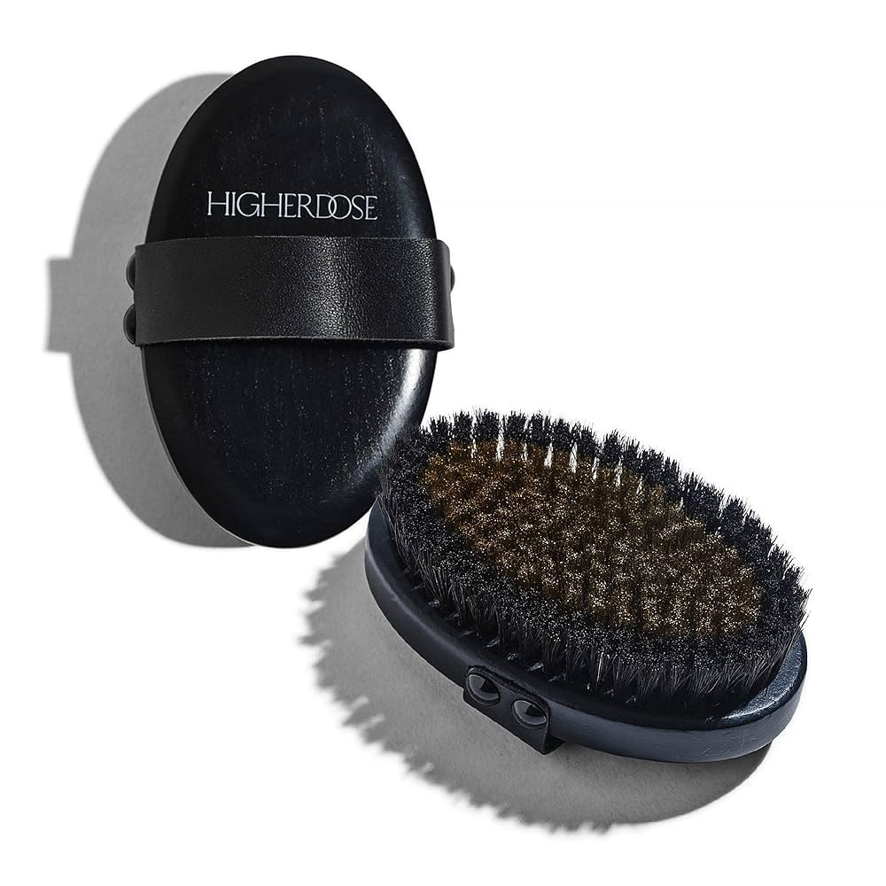 HigherDOSE Supercharge Body Brush Exfoliator - Lymphatic Drainage Dry Brush to Accelerate Drainag... | Amazon (US)