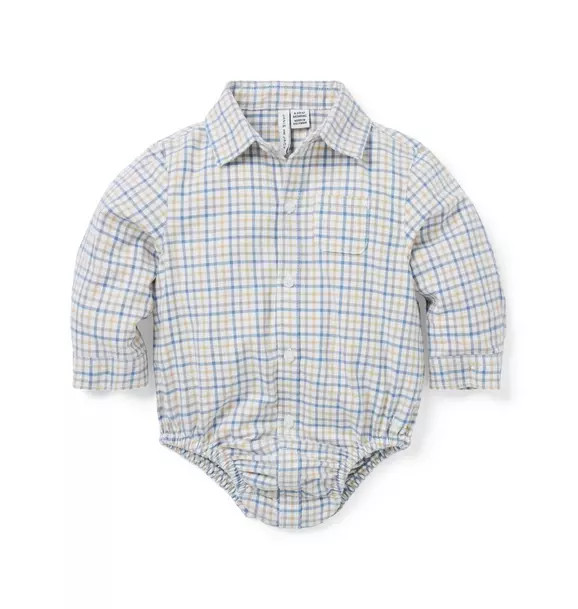 Baby Gingham Flannel Bodysuit | Janie and Jack