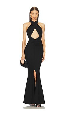 Michael Costello x REVOLVE Orla Gown in Black from Revolve.com | Revolve Clothing (Global)