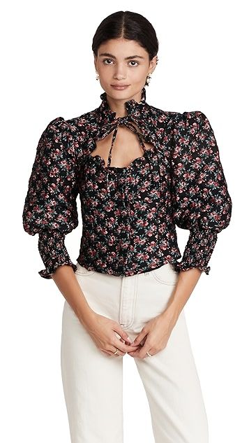 Trinket Floral Ruffle Top | Shopbop