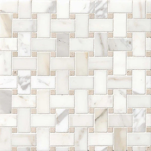 2" x 3" Marble Baskeweave Mosaic Wall & Floor Tile | Wayfair North America