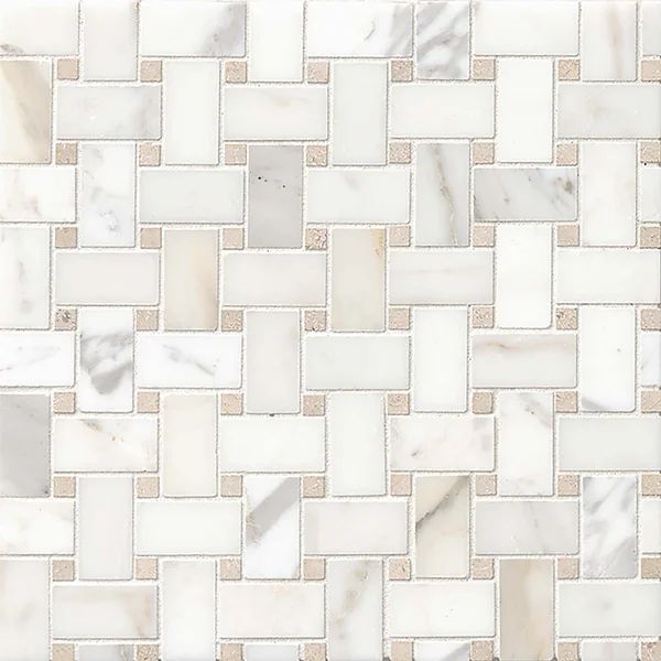 2" x 3" Marble Baskeweave Mosaic Wall & Floor Tile | Wayfair North America