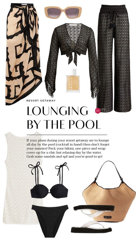 Resort Style- Lounging by the pool! 🖤

#LTKSeasonal #LTKover40 #LTKstyletip