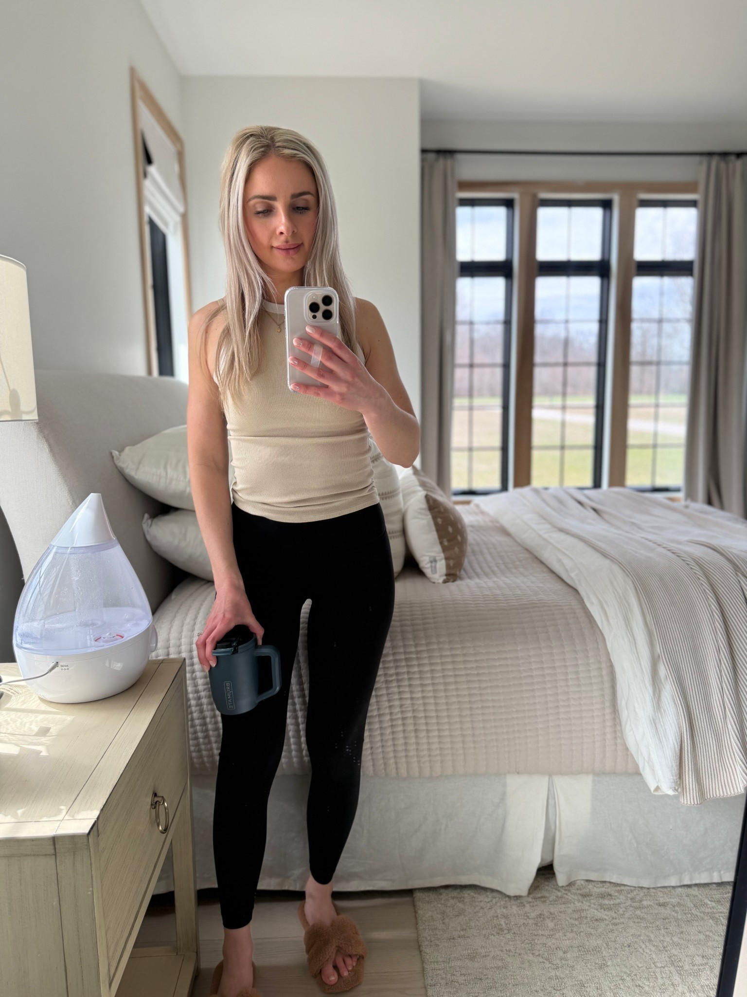 Wearing size xs legging and size xs racer back tank from target. Coziest slippers ever!

#LTKmomlife #LTKActive #LTKdayinmylife