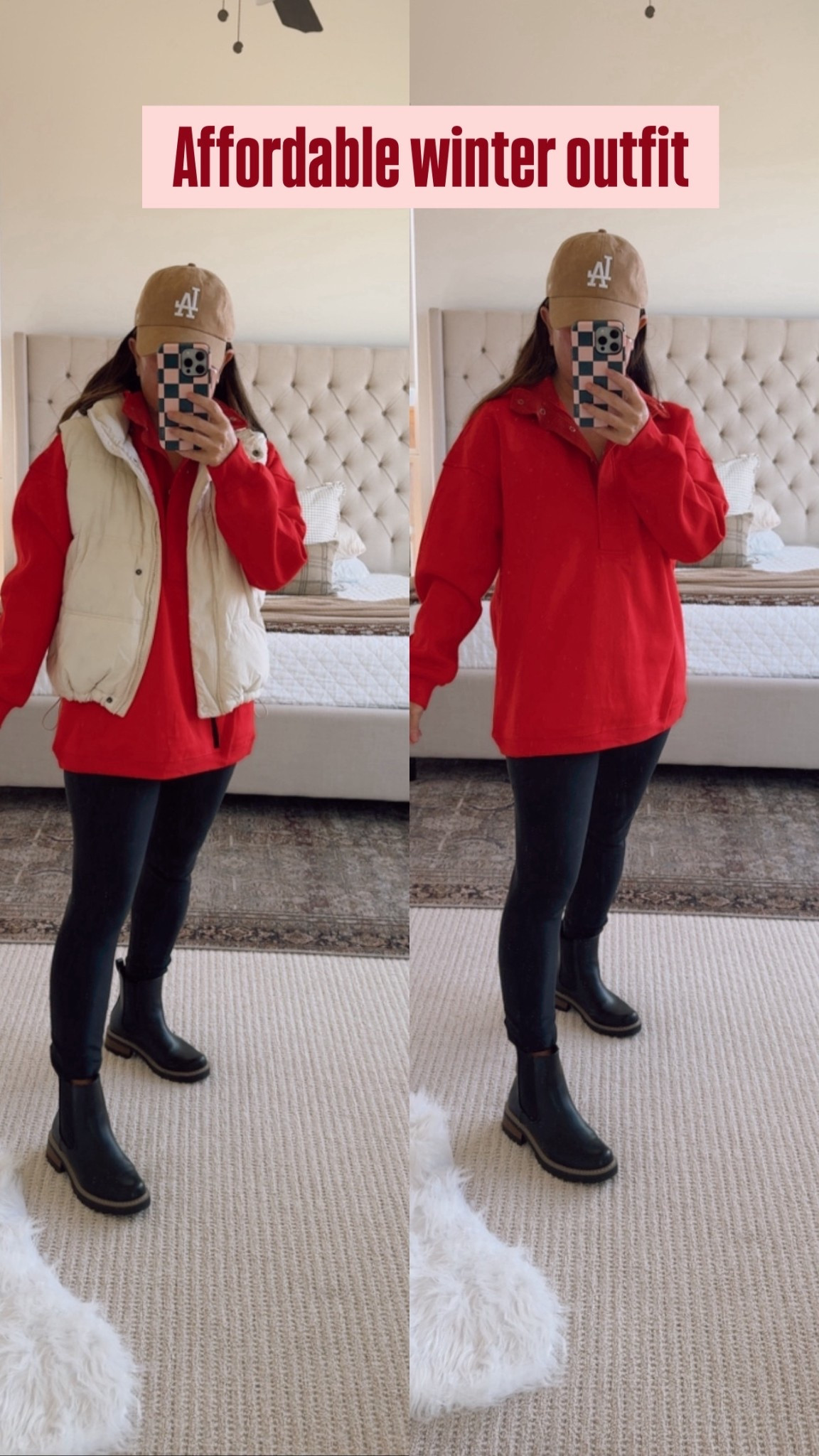 Winter outfit made easy with cozy fleece-lined leggings, a bold red top, and classic Chelsea boots for an effortlessly chic cold-weather look that’s comfortable enough for everyday wear but polished enough for errands, coffee dates, or casual outings.

winter fashion outfit, fleece lined leggings outfit, red top winter outfit, chelsea boots outfit winter, casual winter outfit ideas, cozy winter fashion women, everyday winter outfits, cold weather leggings outfit, winter capsule wardrobe, stylish winter basics, comfortable winter outfits, casual chic winter look, winter layering ideas, affordable winter fashion, winter street style inspiration

#LTKGiftGuide #LTKSeasonal #LTKFindsUnder50