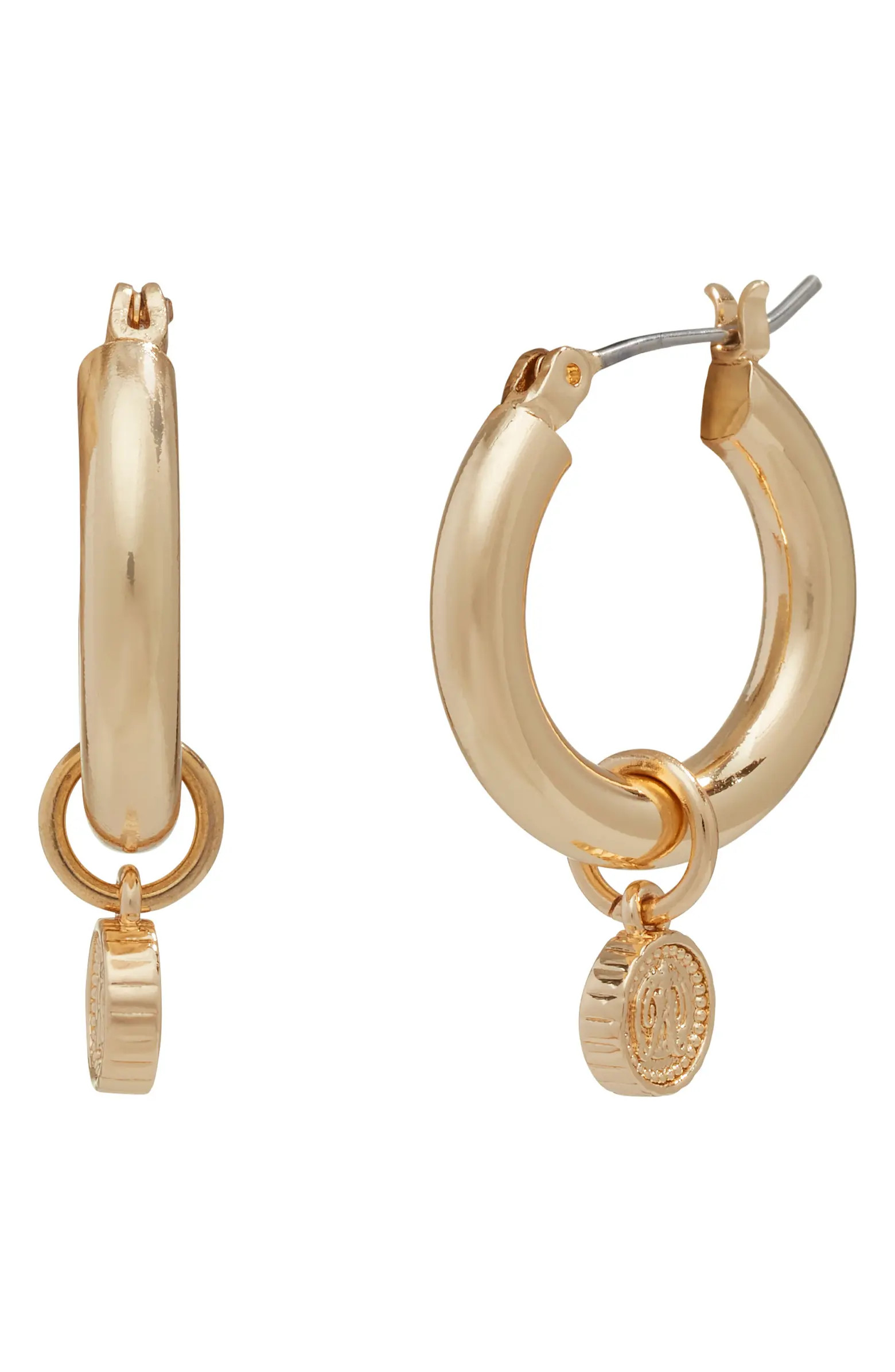 Small Coin Huggie Hoop Earrings | Nordstrom