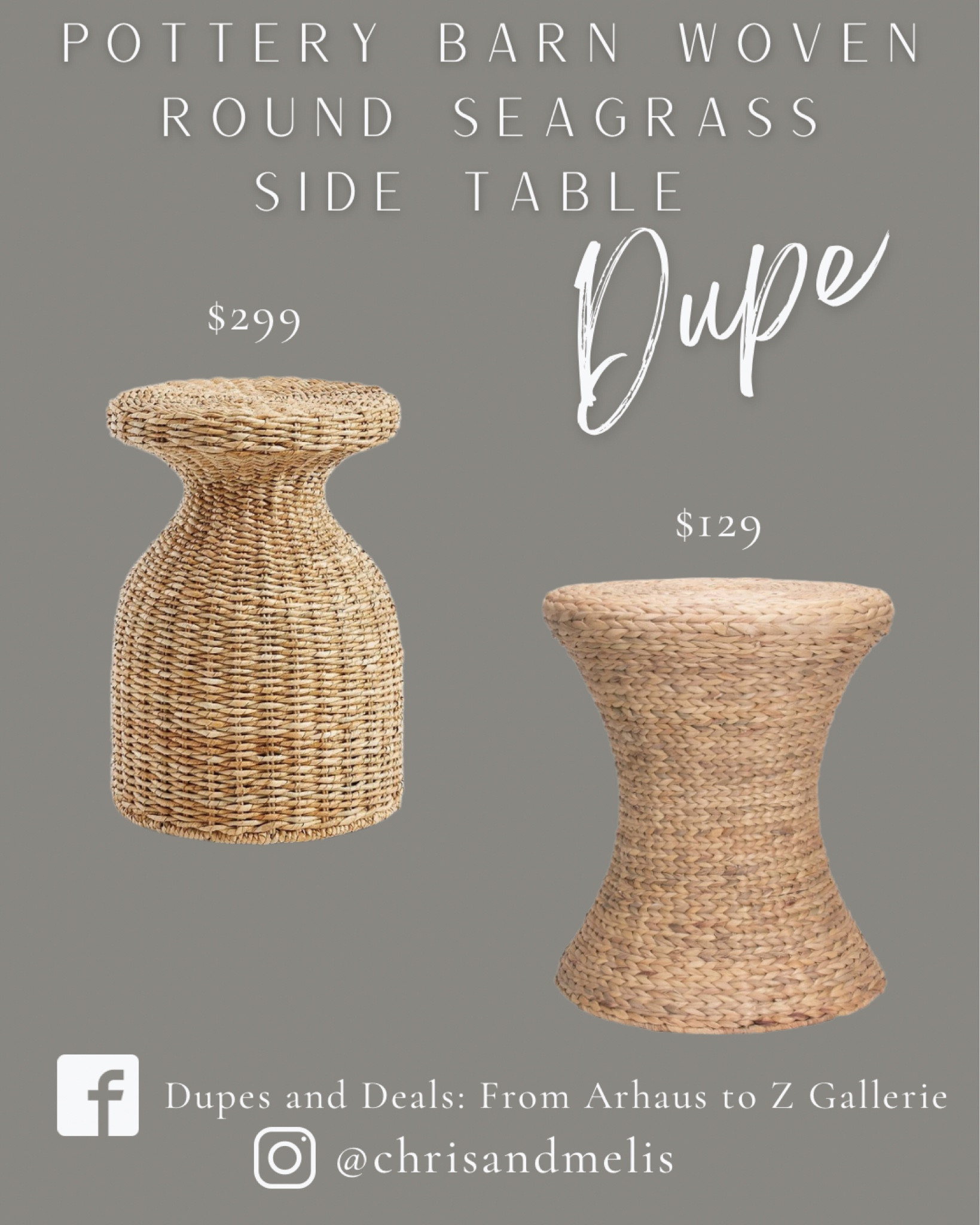 Pottery Barn Woven Round Seagrass Side Table dupe!

Side table, end table, coastal home decor, living room decor. 


#LTKhome #LTKSale #LTKsalealert