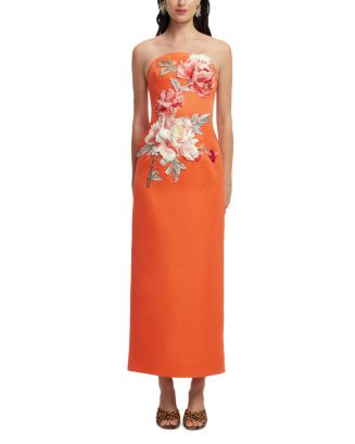 Ava Appliqué Floral Bustier Maxi Dress | Bloomingdale's (US)