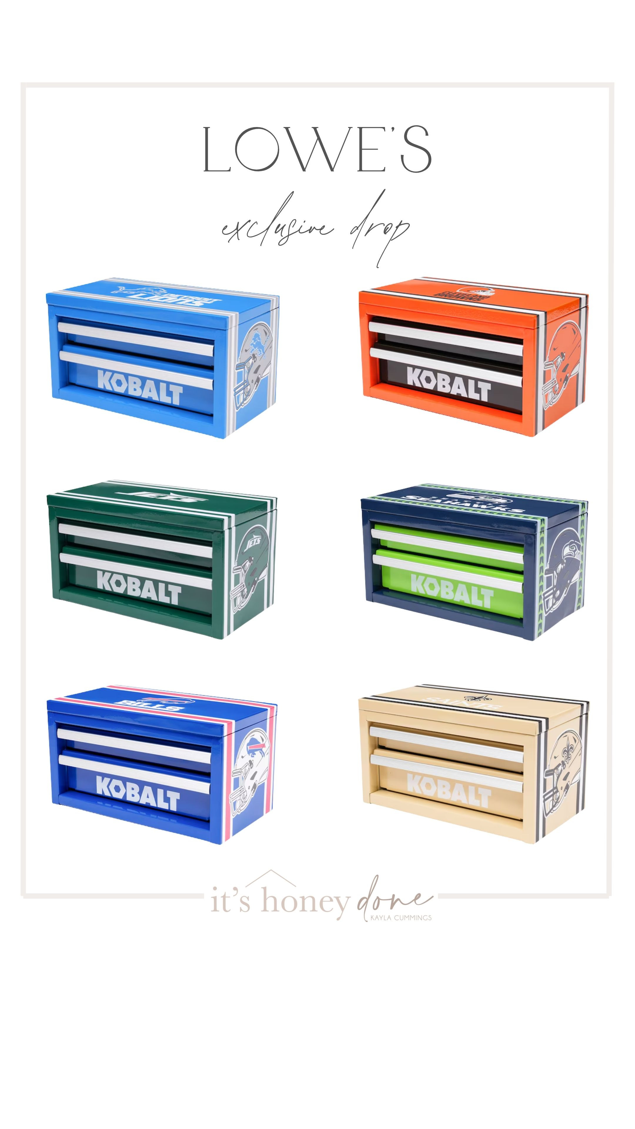 Lowe's just dropped these NFL mini toolboxes! They would make the perfect Father's Day gift! 

 #LTKMens